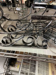 Decorative Sleigh-shaped Metal Rack