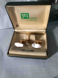 TUX Mother-of-Pearl Cufflink and Shirt Stud Set