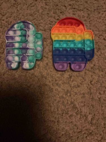 Two Among Us Shaped Pop It Fidget Toys