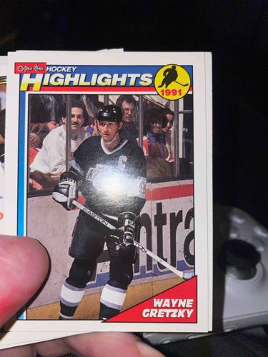 1991-92 O-Pee-Chee Wayne Gretzky Hockey Highlights #517