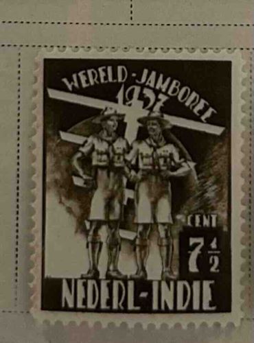 Nederlands-Indië 1937 Wereld Jamboree Stamp