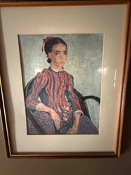 Girl in Striped Dress (after Vincent van Gogh)