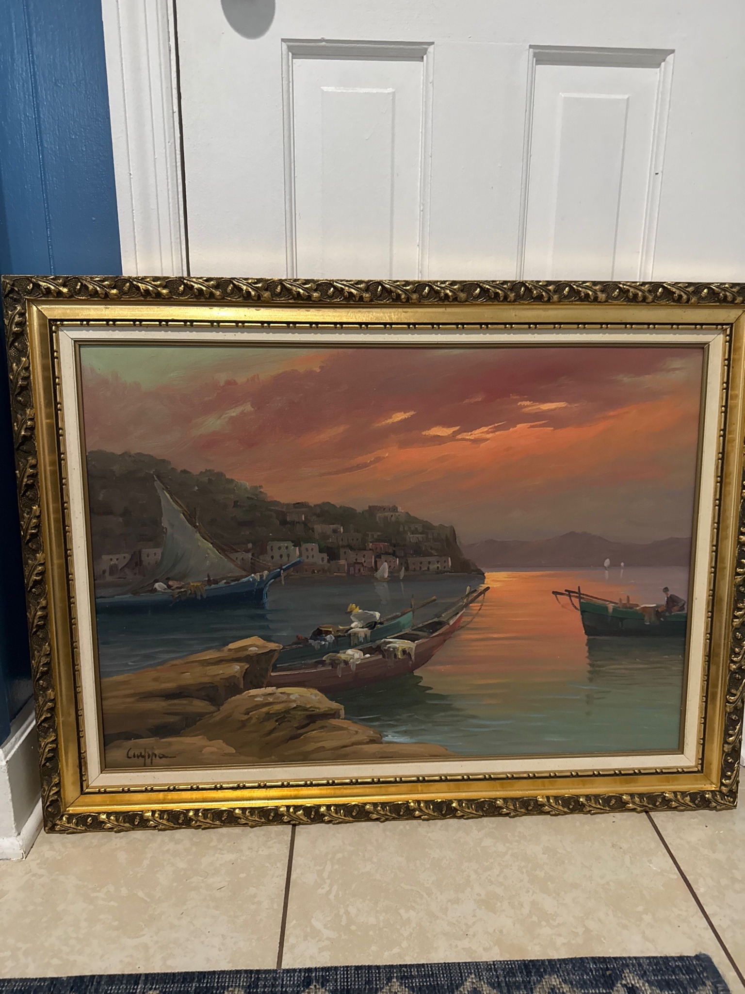 Submitted photo of Oil landscape painting, signed 'Ciappa' (not authenticated)