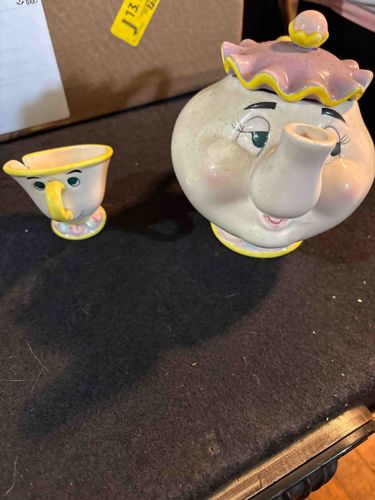Mrs. Potts and Chip Teapot and Teacup Set