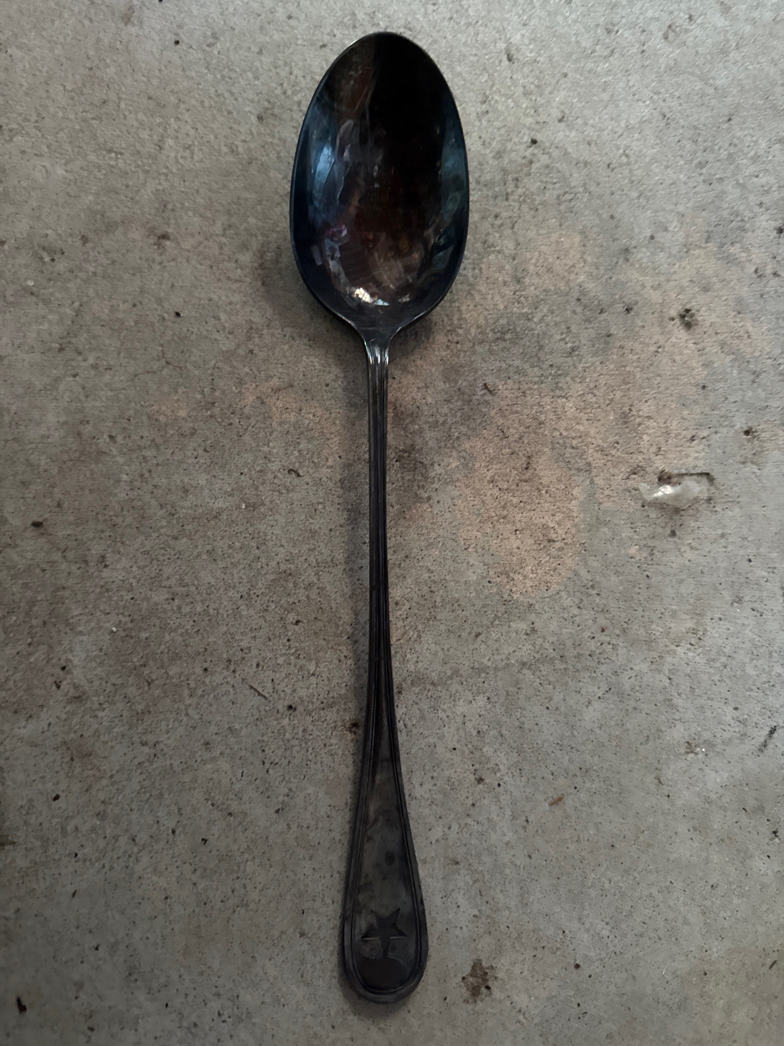 Submitted photo of Silver-plated serving spoon