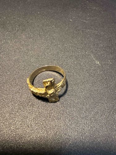 Men's 14K Yellow Gold Crucifix Ring