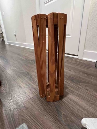Vintage Wooden Umbrella Stand or Cane Holder