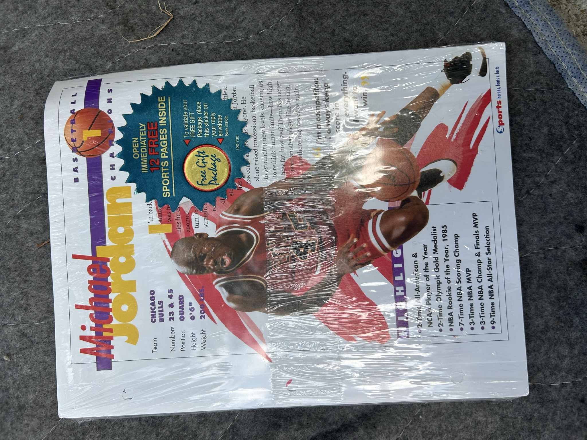 Submitted photo of Michael Jordan Basketball Champions Insert (not authenticated)