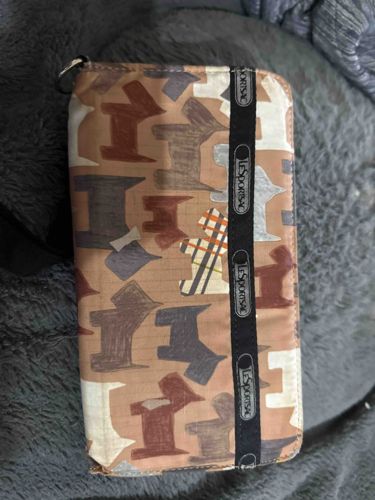 LeSportsac Long Zip-Around Wallet with Scottie Dog Motif