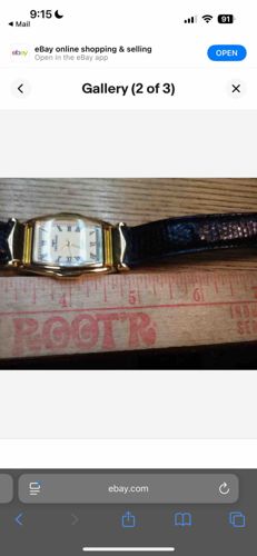 Technos Tank Style Wristwatch