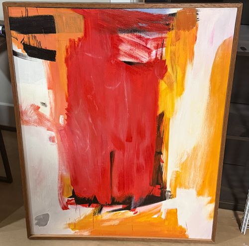Abstract Expressionist Painting in the Manner of Franz Kline