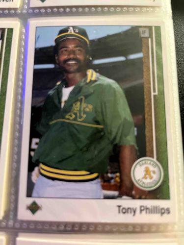 Tony Phillips 1989 Fleer Baseball Card (Likely)