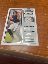 2021 Panini Contenders Optic Season Ticket Justin Fields Rookie Card
