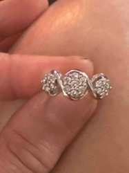 Triple Cluster Diamond Ring