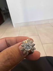 Daisy Cluster Engagement Ring