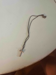 Titanium Cross Pendant Necklace