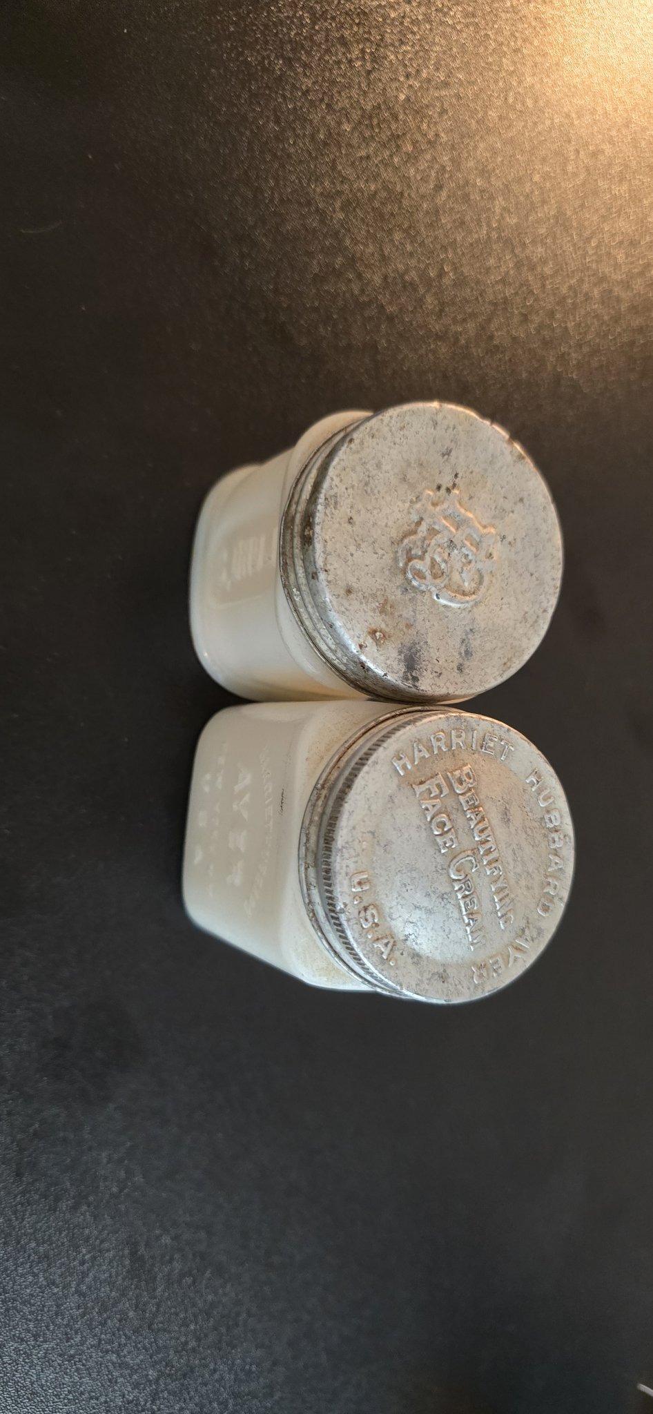 Submitted photo of Harriet Hubbard Ayer Face Cream jars (not authenticated)