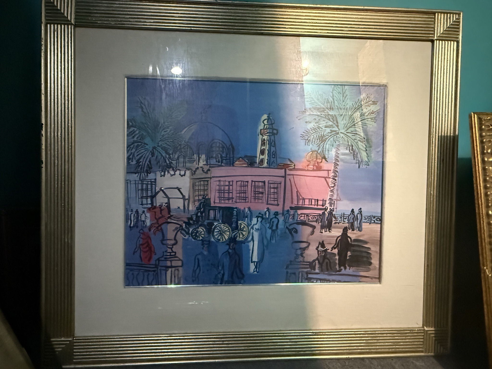 Submitted photo of Framed print in the manner of Raoul Dufy (unauthenticated)