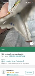 19th Century French Candlestick