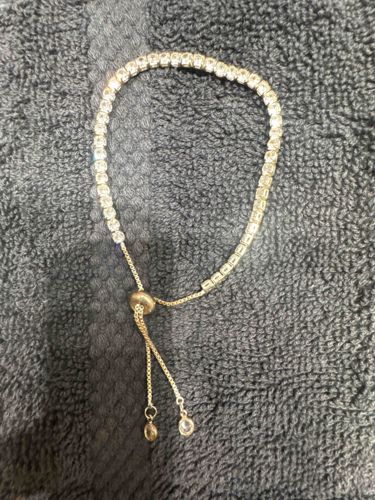 Adjustable Cubic Zirconia Tennis Bracelet