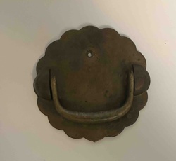 Scalloped Brass Drop Pull Handle