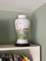 Porcelain Vase with Wildlife Motif