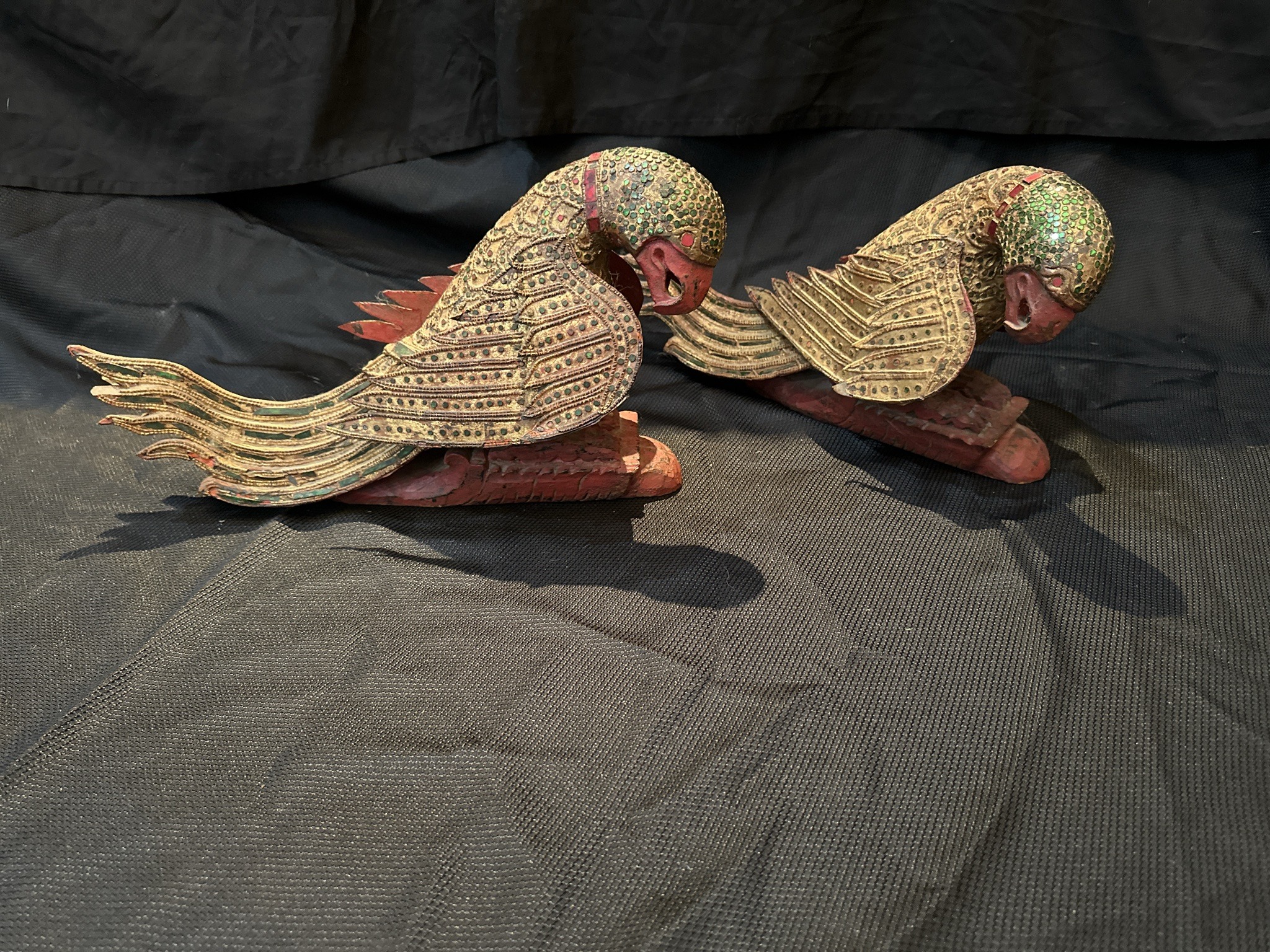 Submitted photo of Carved Wooden Parrot Figurines