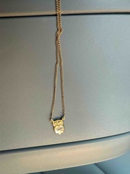 Gold-Tone Owl Pendant Necklace