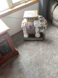 Ceramic Elephant Garden Stool / Plant Stand