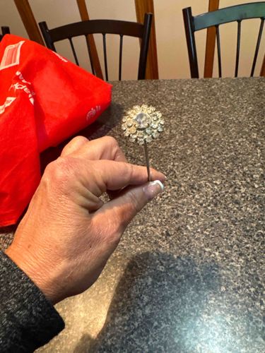 Vintage Rhinestone Cluster Stick Pin