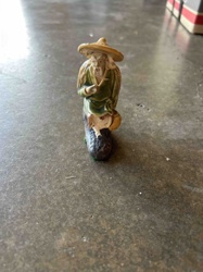 Asian Sage or Fisherman Figurine
