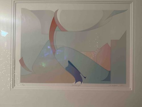 Abstract Geometric Serigraph, 'Sojourn'