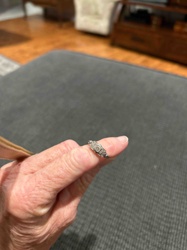 Vintage Art Deco Diamond and White Gold Ring