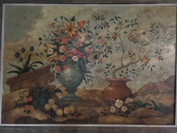 Still Life with Classical Elements and Fruit Tree Painting