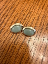 Oval Cabochon Gemstone Cufflinks