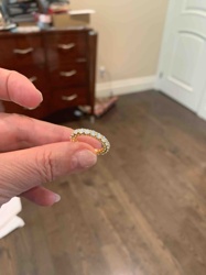 Moissanite Eternity Band Ring