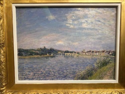Riverside Landscape Painting (Impressionist Style)