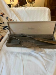 Silver-Plated Cake Knife and Server Set by Neiman Marcus