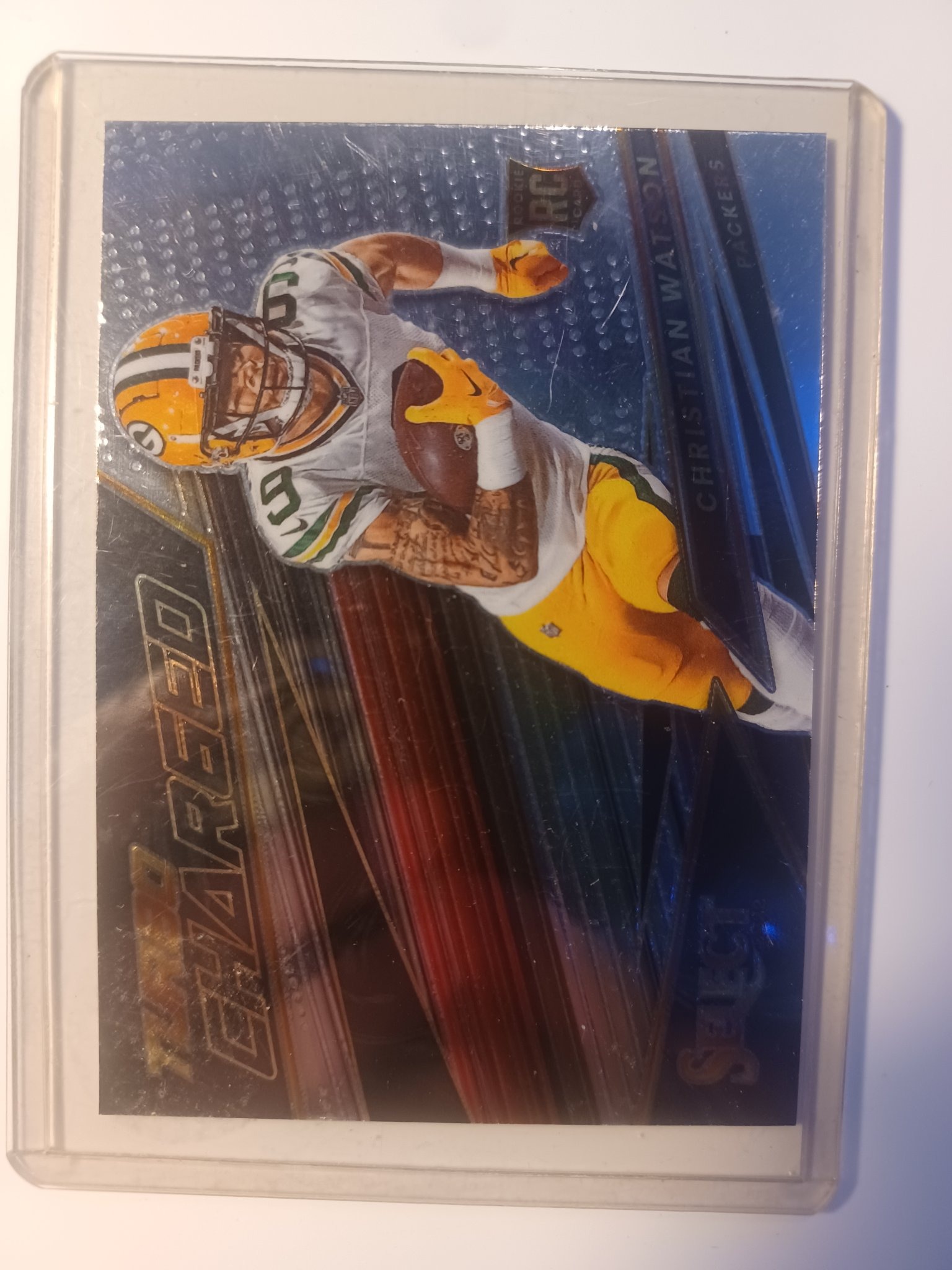 Submitted photo of Christian Watson Panini Select Football Card (not authenticated)