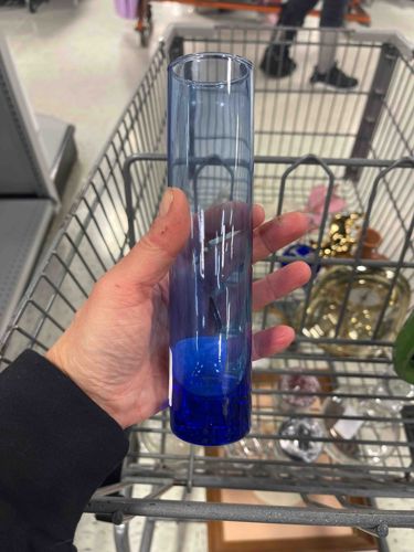 Mid-Century Modern Cobalt Blue Glass Bud Vase