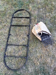 Disassembled Arched Metal Garden Trellis