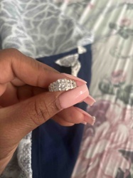 Multi-Stone Diamond-Look Ring