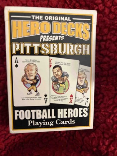 The Original Hero Decks Presents Pittsburgh Football Heroes Playing Cards