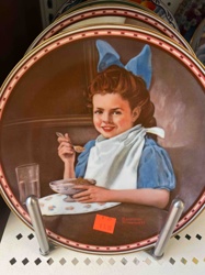 Norman Rockwell 'Girl at Breakfast' Collector Plate