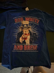 Uncle Sam 'Red, White, and Brew' Graphic T-Shirt