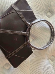 Prada Dark Brown Leather Handle Bag