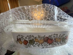 Vintage Arcopal France 'Le Romarin' Casserole Dish with Lid