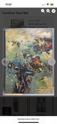 Composition - MCM Abstract Oil Painting on Canvas by Abu Taher