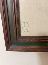 Framed Artwork with "1911" Mark