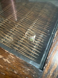 Gold Ring with Peridot and Diamond Accents